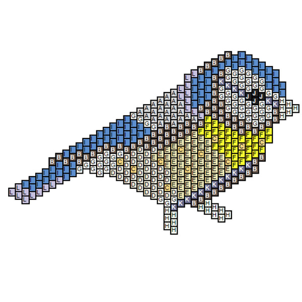 Esquema DIY que teje puntada de ladrillo azul Tit bolas de cristal Miyuki Delicas Esquema DIY que teje puntada de ladrillo azul Tit bolas de cristal Miyuki Delicas